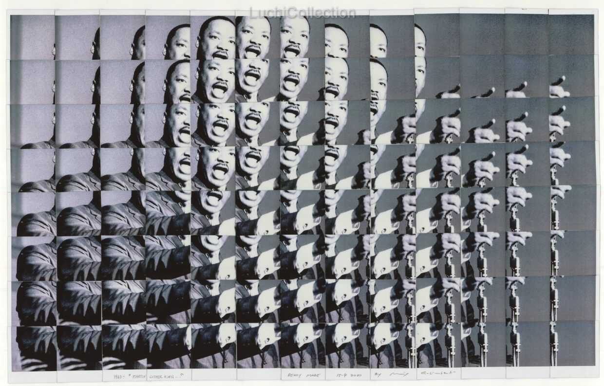 Maurizio Galimberti - Mosaico instant photo / Fuji Square ritagliate, Ready Made 1963 - 2020